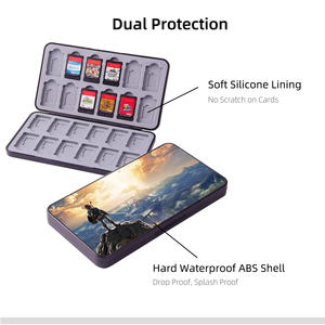 Étui de protection magnétique à 24 emplacements pour Nintendo <span class=keywords><strong>Switch</strong></span> <span class=keywords><strong>OLED</strong></span> Lite Mini Premium Game Cartridge Memory Card Holder, design personnalisé - Product Image 5