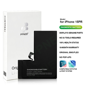 <span class=keywords><strong>Batería</strong></span> <span class=keywords><strong>de</strong></span> Repuesto <span class=keywords><strong>de</strong></span> Alta Calidad para Teléfono Móvil IOS26 0 Ciclos, <span class=keywords><strong>Batería</strong></span> <span class=keywords><strong>de</strong></span> Repuesto para <span class=keywords><strong>iPhone</strong></span> 15 Pro, Piezas Originales, CE FCC MSDS - Product Image 1