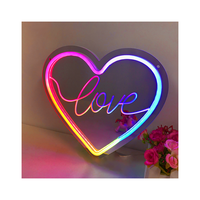 Winbo Dropshipping – Enseigne néon LED personnalisée avec logo, décoration de chambre et de maison, design gratuit, enseigne néon Cœur Battant