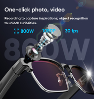 Gafas con IA de Estilo Ejecutivo con Cámara de 8MP, 4GB de Almacenamiento, Batería de 255mAh para Grabación de Video, Fotografía y Traducción por IA