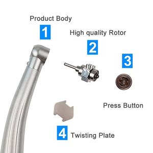 Nouvelle arrivée, pièce à main <span class=keywords><strong>dentaire</strong></span> en acier inoxydable, turbine, <span class=keywords><strong>prix</strong></span> <span class=keywords><strong>bas</strong></span>, pièce à main <span class=keywords><strong>dentaire</strong></span> à grande vitesse - Product Image 6