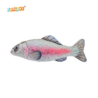 Jouet pour chaton Famipet, nouveau design estival coloré en forme de poisson, jouet en peluche douce et froissée avec herbe à chat