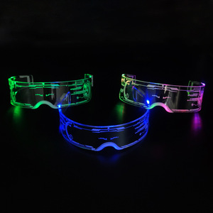 Gafas Luminosas de Moda Cyberpunk Futuristas, Gafas de Neón Brillantes para Fiestas Rave, DJ, <span class=keywords><strong>Bar</strong></span>, Club, Festival de Música - Product Image 3