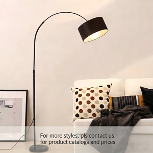 Lampada da Terra Classica in Tessuto Stile Pesca, Minimalista per Soggiorno, Camera da Letto, Comodino, Orientabile, Decorazione Domestica - Product Image 5