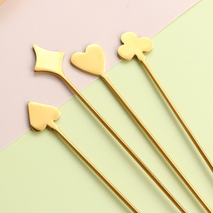 Varillas Mezcladoras de Acero Inoxidable 304, Cucharas Largas para Mezclar Cócteles, Agitadores Creativos para Bebidas, para Té con Leche, Café - Product Image 4