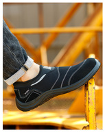 Chaussures de sécurité AN1 à embout d'acier, anti-perforation en Kevlar, tige en daim et maille, semelle en PU, bottes de travail antistatiques ESD en stock, prêtes à être expédiées