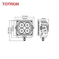 Vente en gros OEM ODM Accessoires d'éclairage de voiture à LED personnalisés Offroad 6000K Projecteur de travail pour coffre tracteur Atv Utv