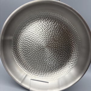 <span class=keywords><strong>Wok</strong></span> en titane avec couvercle en verre, poêles professionnelles martelées en titane pur sans PFAS, compatibles induction pour la cuisine et la cuisson à l'ailoi - Product Image 2