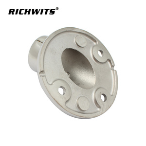 Suministro directo de fábrica Hardware de cubierta de acero inoxidable Base de brida redonda de 45 grados - Product Image 4
