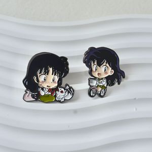 Inuyasha เข็มกลัดโลหะทาสีอะนิเมะญี่ปุ่นแบบหล่อและแกะสลักด้วยเทคนิคการพิมพ์ดิจิตอลสำหรับกระเป๋าเป้สะพายหลังงานฝีมือโลหะ - Product Image 2