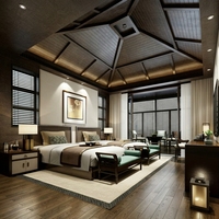 Ensemble de meubles de chambre d'hôtel 5 étoiles modernes, sur mesure, en bois massif, vente en gros directe d'usine pour villa et complexe hôtelier