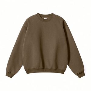 Sweat-shirt à capuche doublé polaire pour homme, collection Hiver 2025, 345 GSM, haute qualité, col rond personnalisé - Product Image 3