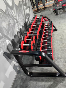 مجموعة دمبل مطاطية 50 كجم 90 رطل بشعار مخصص للاستخدام المنزلي وصالة الألعاب الرياضية واللياقة البدنية ورفع الأثقال والتمارين الرياضية وصالات الجيم التجارية - Product Image 5