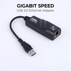 ขายดี USB3.0เครือข่ายแบบมีสายกิกะบิตอีเธอร์เน็ตอะแดปเตอร์10/100/1000 Mbps เดสก์ท็อปโน้ตบุ๊ค USB ภายนอก3.0แลนดองเกิล Wi-Fi RJ45 - Product Image 2