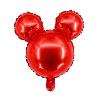 Vente en gros de mini ballons en aluminium de 10 couleurs, tête de Mickey en aluminium, ballons en aluminium pour fête d'anniversaire