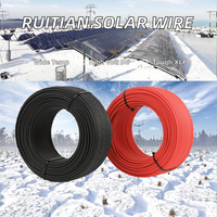 Cable Fotovoltaico de 100 Metros, Cable de Alimentación de Cobre con Aislamiento XLPO y PE para Conexión de Paneles Solares de Nueva Energía, 4MM 6MM 10MM 16MM 25MM