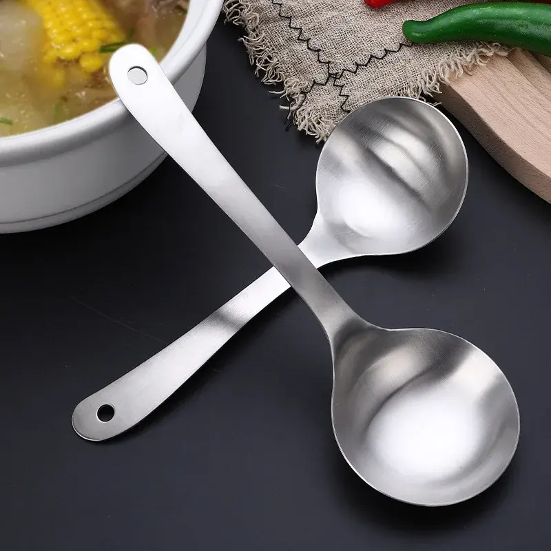 304 stainless steel Korean soup hotel thickened hot pot tablespoon communal serving rice spoon
