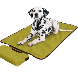 Yeniden kullanılabilir özellik ve seyahat çantası ile taşınabilir açık evcil hayvan battaniyesi kapak katı desen yıkanabilir köpek halısı - Product Image 1