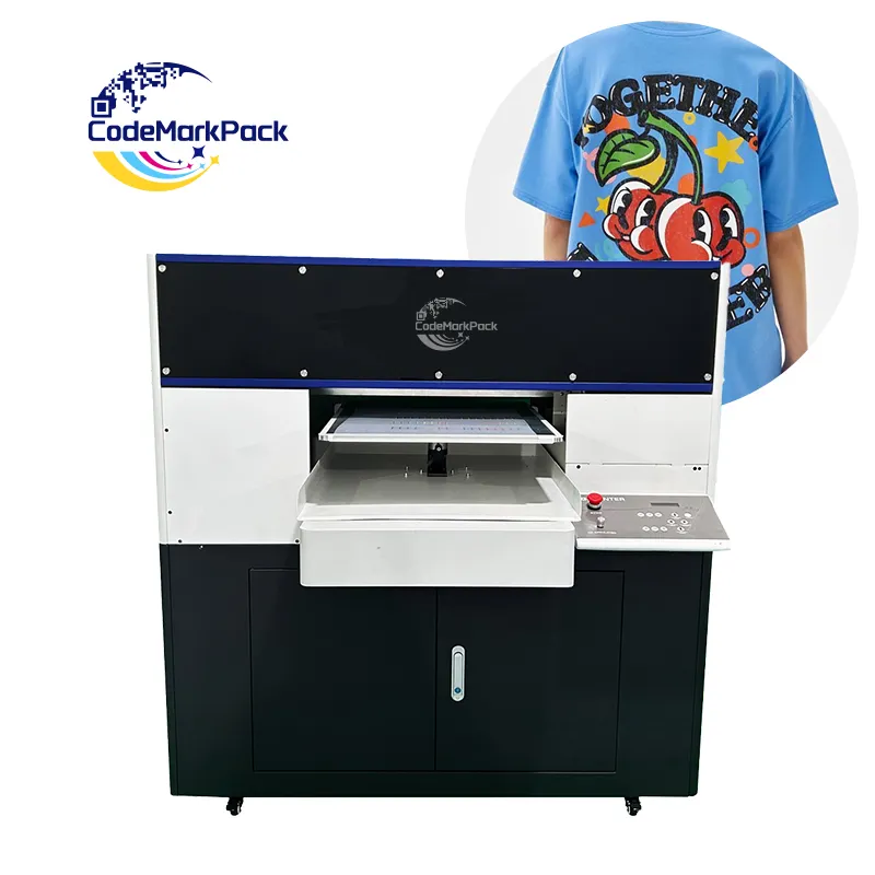 Codemarkpack Mini A4-Flatbed-Drucker für Epson L800 Head DTG-Druckmaschine A4 T-Shirt-DTG-Drucker