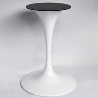 Pied de table moderne en acier inoxydable, style tulipe, trompette, pour table à manger, cuisine, salon, appartement, école