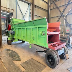Industrial Drum <b>Wood</b> Chipper Horizontal Grinder Mobile Diesel Tree Branch Log <b>Crusher</b> Shredder 10t/h Capacity 19-20mm - Product Image 2