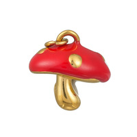 Un champignon, une pomme, un fruit du dragon, une poire, une fleur en forme de cœur, une statue de tête de lion, une fraise, un accessoire de bijouterie solaire