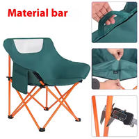 Chaises pliantes de camping modernes en fer CAMP - Meubles d'extérieur pour jardin et pelouse pour adultes