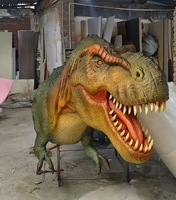 Sculpture de dinosaure géante en résine et fibre de verre, modèle 3D peint à la main, durable, pour exposition en musée, parc, jardin, décorations