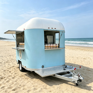Auron Retro Mobile Modern Food Truck en acier inoxydable, tôle galvanisée, aluminium et fibre de verre, remorque alimentaire, vente en gros, nouveau modèle - Product Image 6