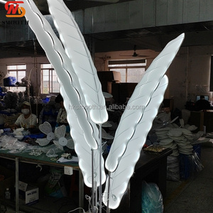 SMOOTH Exquisite Banana <b>Tree</b> Leaf <b>LED</b> Road Lead Wedding Stage Layout Props <b>Lighted</b> Floor Lamp T Station Decoration - Product Image 3