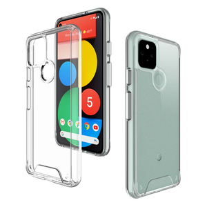 Funda Transparente para Teléfono Celular, Resistente a Impactos, de TPU y PC, Doble Material, para <span class=keywords><strong>Google</strong></span> Pixel 3 XL, Pixel 5, Pixel 4a, Pixel 6 <span class=keywords><strong>Pro</strong></span> - Product Image 1