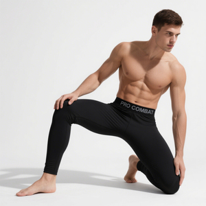 Pantalons de sport de la vie quotidienne pour hommes séchage rapide haute élastique surdimensionné course Jogging basket-ball vêtements de sport hommes Leggings - Product Image 1