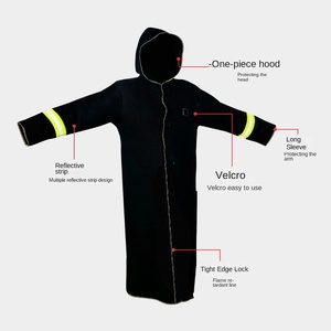 Vêtements de protection contre l'incendie en fibre de carbone haute densité Huarui 1000 ℃ ignifuge résistant à la température chaleur d'évacuation de sécurité - Product Image 4
