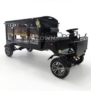 Carro Fúnebre Eléctrico de Alta Calidad con Columnas Romanas para Desfiles Fúnebres - Product Image 1