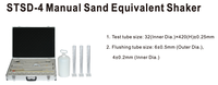 Ensemble de test de secoueur équivalent de sable manuel STSD-4 et équipement de test équivalent de sable et mach de secouage équivalent de sable motorisé ASTM