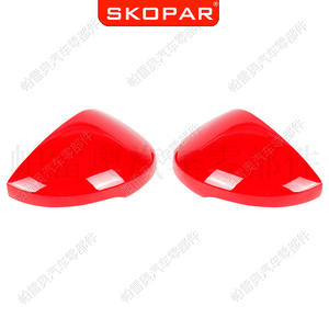 สโคปาร์ฝาครอบกระจกมองหลังสีแดง ABS ซ้ายขวาสำหรับฮอนด้า ซีวิค 2022 2023 อะไหล่ทดแทน - Product Image 3
