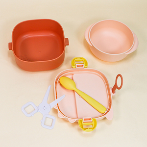 Set di Stoviglie Portatili per Bambini in Acciaio Inossidabile 316 e Plastica, Scatola Pranzo Bento per Neonati, Contenitore per Alimenti, Ciotole per la Pappa - Product Image 4