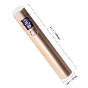 Mini lampe UV LED portable pour ongles, sèche-ongles rechargeable pour le durcissement du vernis gel avec écran, machine de manucure - Product Image 6