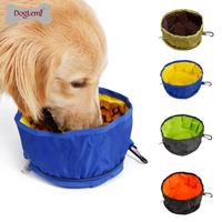Bol de Voyage Portable Pliable Écologique pour Chien, Grand et Petit, en Nylon Imperméable, Forme Bouteille Arrondie, Léger et Simple
