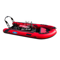 Qingdao hedia bateau en aluminium 16 pieds, bateau gonflable 460