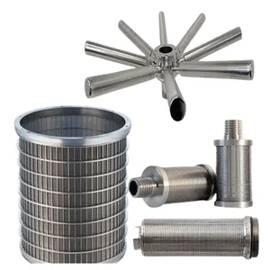 Stainless Steel Wedge Wire Screen cylinder for candle filter/wire wrapped filter/johnson Wedge Wire Screen Mesh