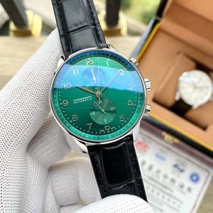 Reloj Cronógrafo Mecánico para Hombre, Serie Q7, Totalmente Automático, Caja de Aleación, Esfera de Cristal Mineral, Correa de Cuero Genuino, Moderno y a la Moda - Product Image 4