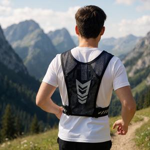 Neuankömmling Hot Sell Reflektierende Weste Lauf rucksack Weste Handy Brustgurt Tasche Leichte Lauf weste - Product Image 2