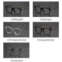 M2049 2023 dernier rétro à la mode lumière bleue bloquant les montures de lunettes lunettes transparentes montures optiques en acétate de titane