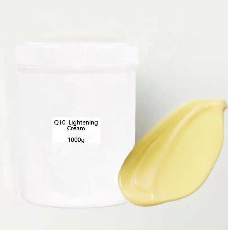 1KG Q10 cilt aydınlatma kremi beyazlatıcı losyon Private Label koyu cilt için donuk beyazlatıcı krem tam set azaltmak