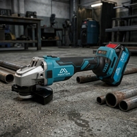 Meuleuse d'angle sans fil MAXTON MT9100-4 avec batterie 4.0Ah - Outil professionnel de polissage et de conditionnement des surfaces