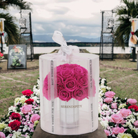 Langdurige Roos Betoverde Eeuwige Bloem Geconserveerde Decoratieve Geschenkdoos Voor Bruiloften En Valentijnsdag