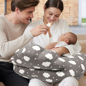 Oreillers multifonctionnels confortables pour l'allaitement et les bébés, pour femmes enceintes, garnissage en mousse douce pour le corps et le dos, lavables et amovibles - Product Image 3