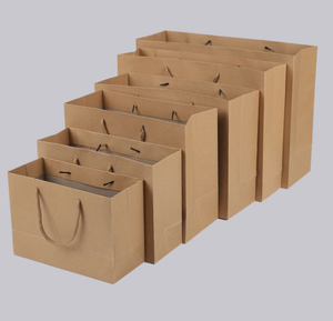 Bolsa de Papel Kraft Blanca y Negra con Asa, Bolsa de Papel Personalizada, Bolsa Artesanal - Product Image 5