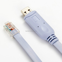 Cable USB para Consola de 6 pies, Azul, USB a RJ45, Compatible con Routers NETGEAR, Ubiquiti, LINKSYS, TP-Link, D-link, H3C